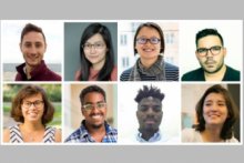 Top row: (l-r) Maxwell Sherman, Lily Weng, Yen-Ling Kuo, Guillermo Bernal. Second row: (l-r) Marie Charpignon, Mohamed Ismail, Subby Olubeko, Manon Revel.