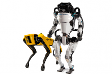 two of Boston Dynamics' robots