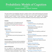 Probabilistic Models of Cognition