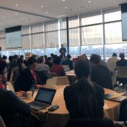 Professor Antonio Torralba, MIT director of the MIT—IBM Watson AI Lab and the inaugural director of the MIT Quest for Intelligence, addresses the audience at the MIT AI Policy Congress on Jan. 15.