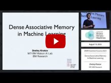 Embedded thumbnail for Dense Associative Memory in Machine Learning